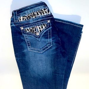 Miss me jeans mid rise boot cut 30 x 34 dark wash